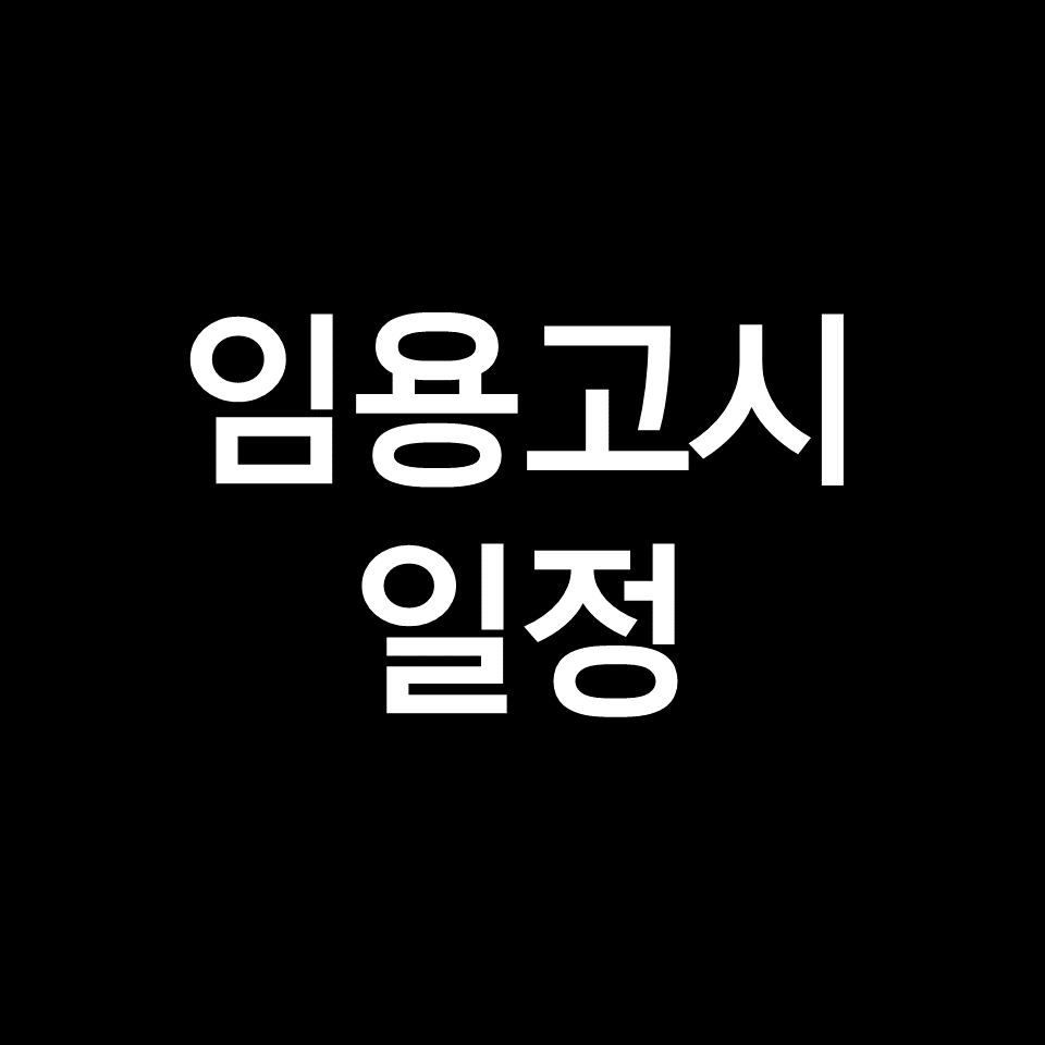 2025학년도 초등 임용고시 일정 (2024년 응시)