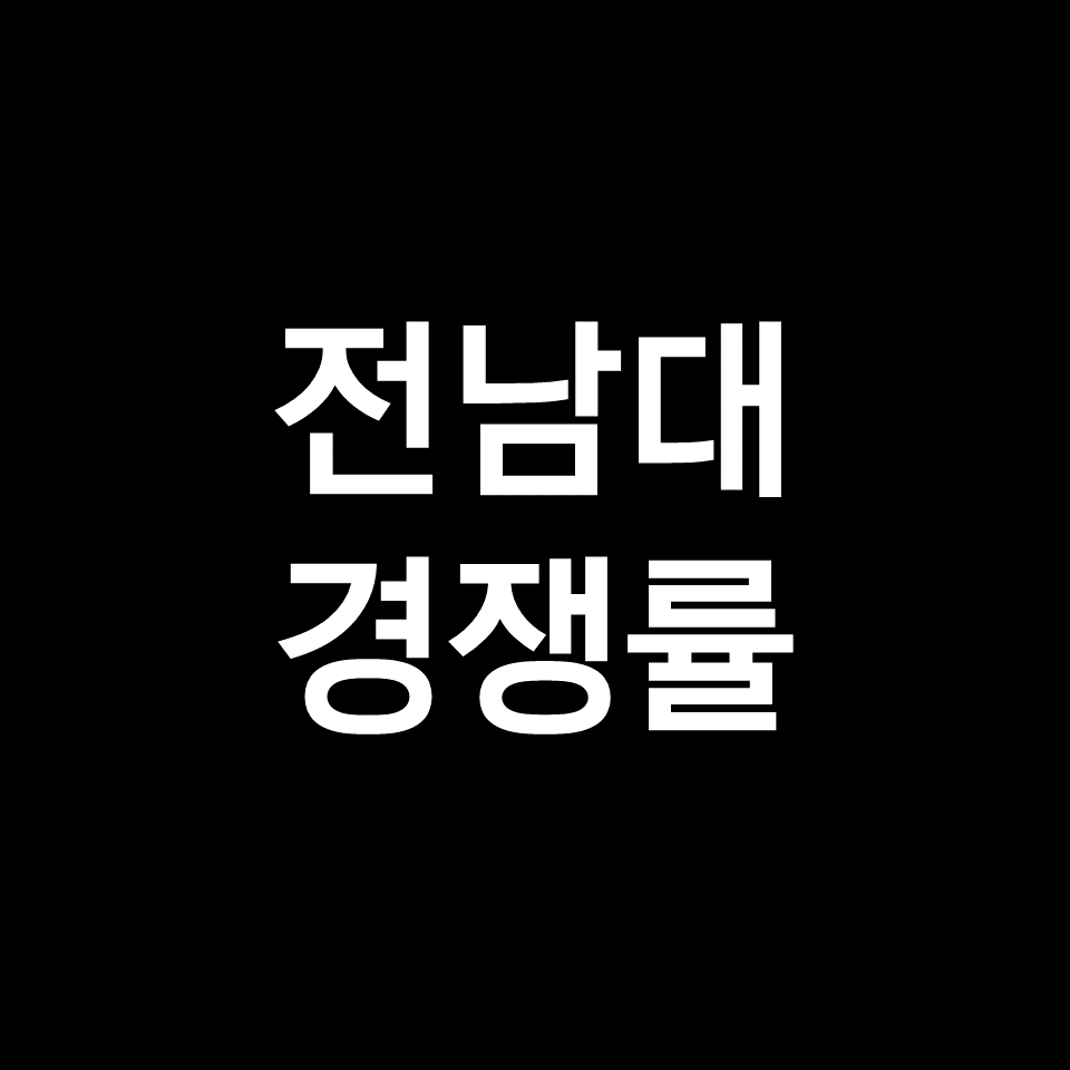 전남대 경쟁률 수시 정시 | 학과별, 최종, 실질, 2023, 2024