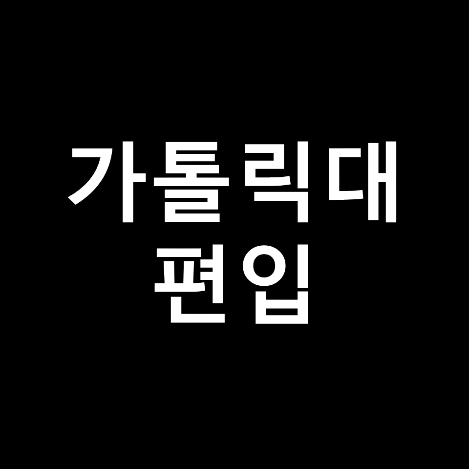 가톨릭대 편입 요강 경쟁률 기출문제 커트라인 | 영어, 2023, 2024