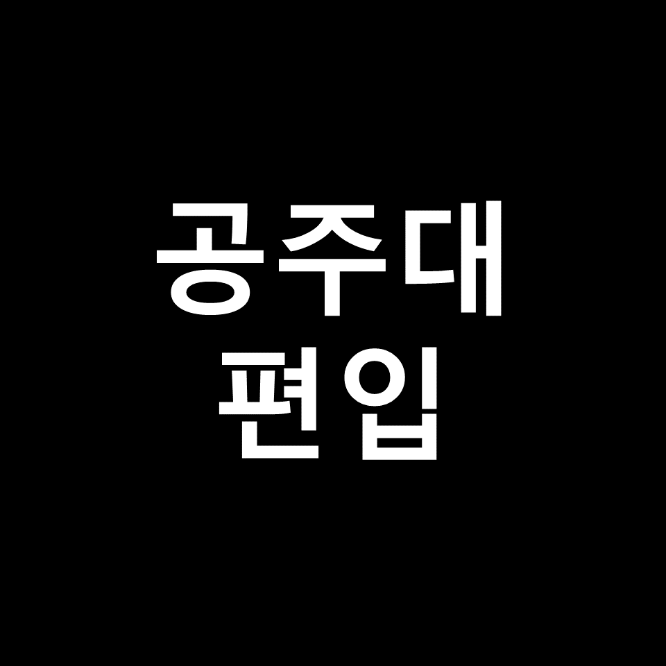 공주대 편입 요강 경쟁률 기출문제 커트라인 | 토익, 2023, 2024