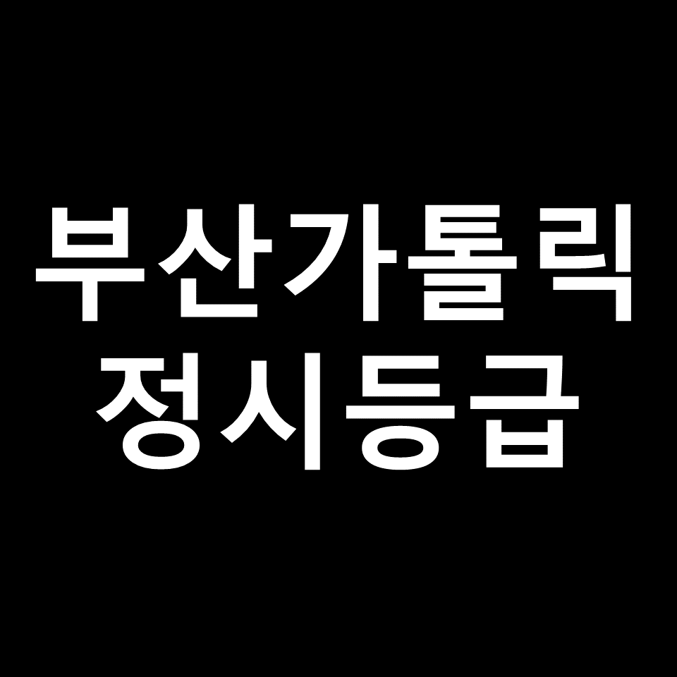 부산가톨릭대 정시등급 | 입결, 수능, 등급컷, 모집요강, 2023, 2024