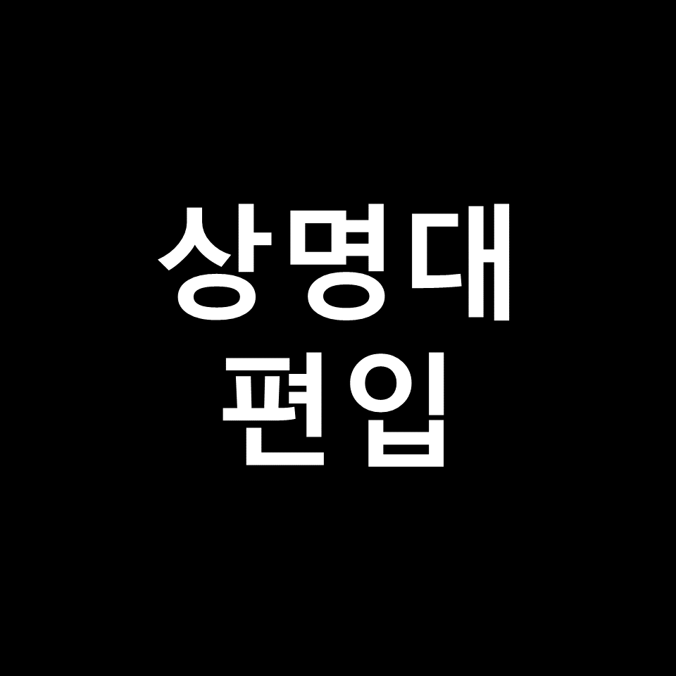 상명대 편입 요강 경쟁률 기출문제 커트라인 | 토익, 2023, 2024