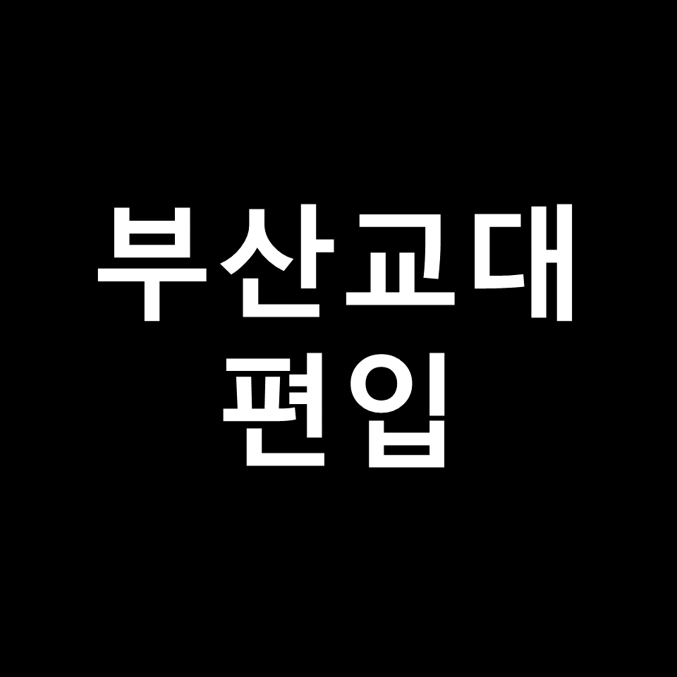 부산교대 편입 요강 경쟁률 기출문제 커트라인 | 학점, 2023, 2024