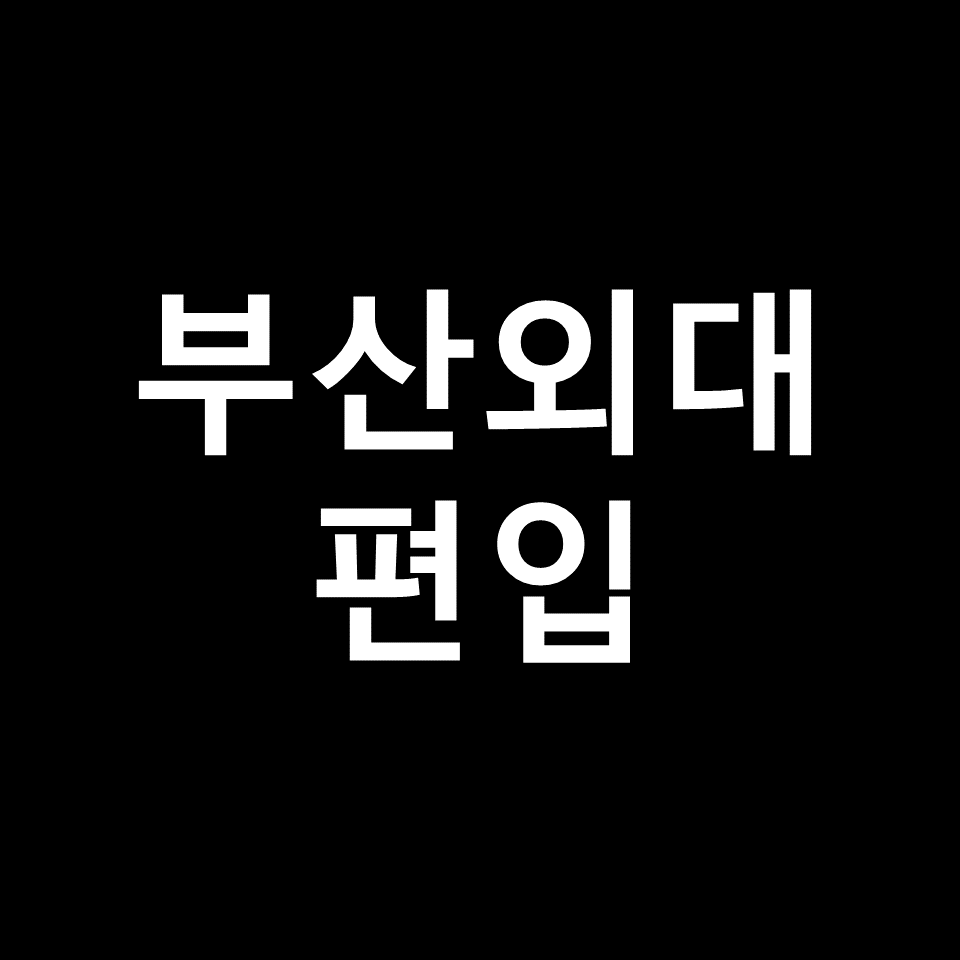 부산외대 편입 요강 경쟁률 기출문제 커트라인 | 학점, 2023, 2024