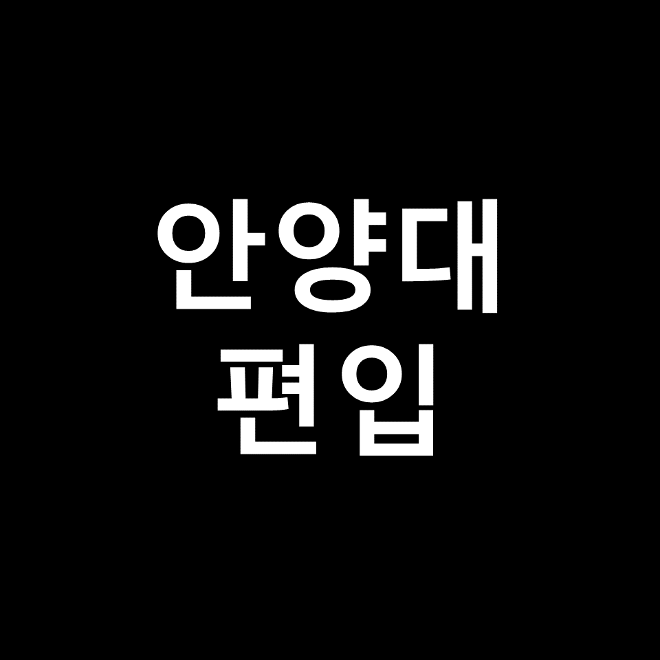 안양대 편입 요강 경쟁률 기출문제 커트라인 | 학점, 2023, 2024