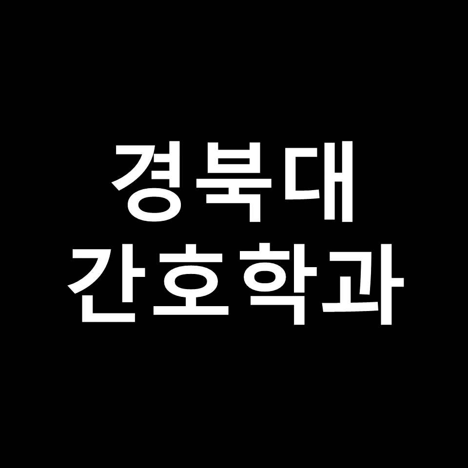 경북대 간호학과 수시 정시 논술 편입 등급 | 입결, 학종, 2024, 2025