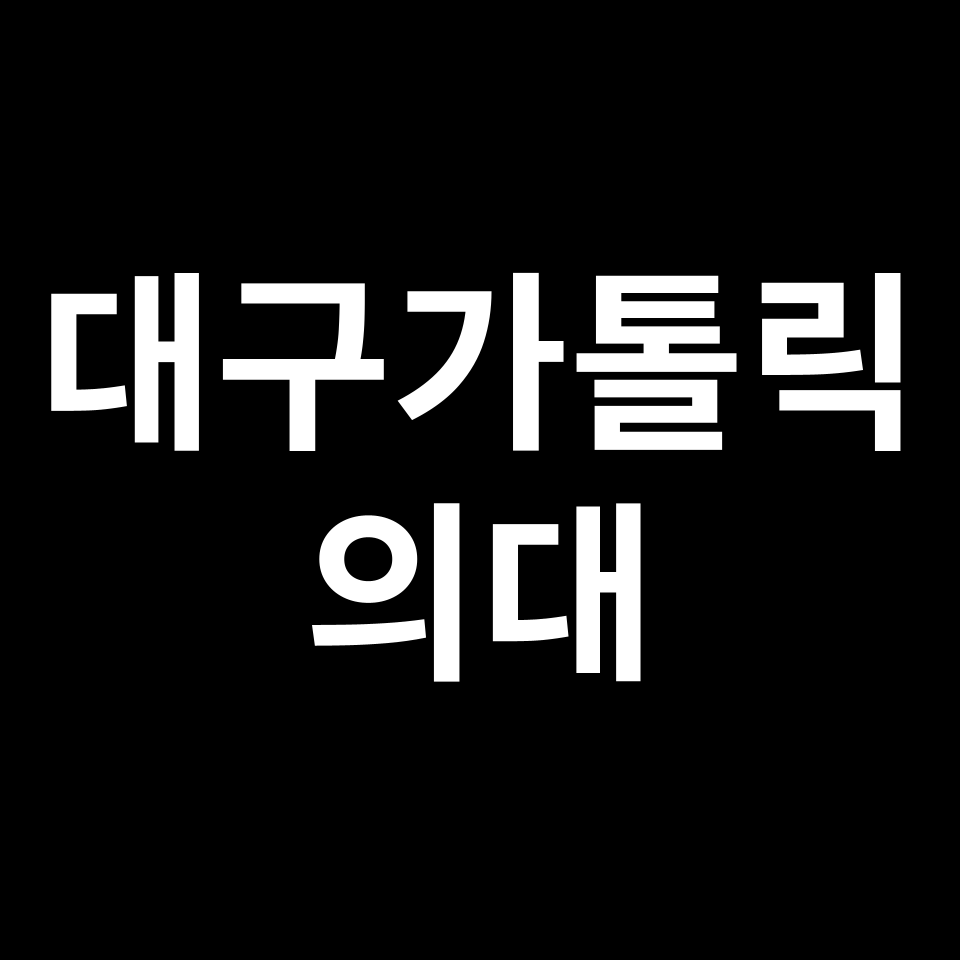 대구가톨릭대 의대 수시 정시 등급 편입 논술 입결 | 2024-2025
